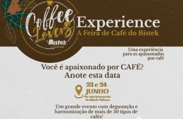 Coffee Lovers Experience, a primeira feira de cafés do Bistek acontece em Palhoça - 23 e 24 de junho de 2023